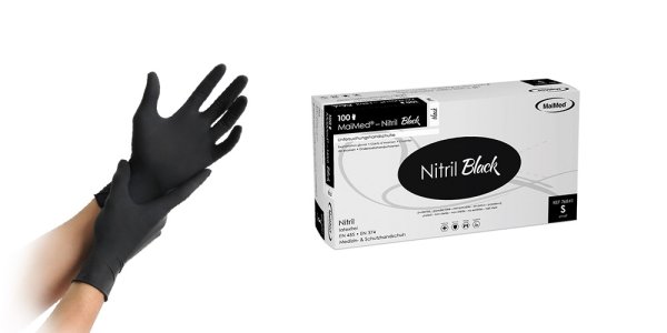 MaiMed Nitril Black Nitrilhandschuhe - Größe XL