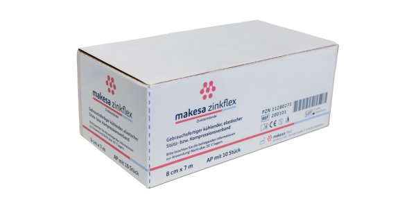 Makesa-Zinkflex Zinc Bandage 8 cm x 7 m - AP 10 pc. - PZN 11280273