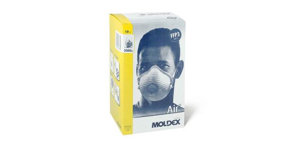 Moldex 3205 Air FFP3 Atemschutzmaske FFP3 R D - mit Ventil - 10 Stck.