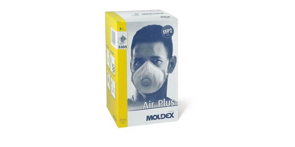 Moldex 3305 Air Plus Atemschutzmaske FFP2 R D - mit Ventil - 5 Stck.